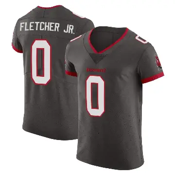 ＃0 Men's Kenny Fletcher Jr. Elite Tampa Bay Buccaneers Pewter Alternate Vapor Jersey
