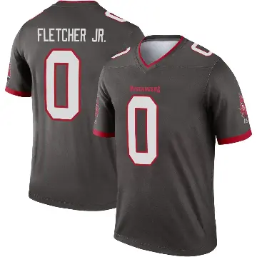 ＃0 Men's Kenny Fletcher Jr. Legend Tampa Bay Buccaneers Pewter Alternate Jersey