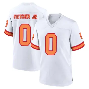 ＃0 Men's Kenny Fletcher Jr. White Game Tampa Bay Buccaneers '76 Jersey