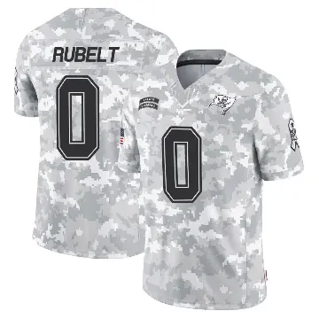 ＃0 Men's Paul Rubelt Arctic Camo Limited Tampa Bay Buccaneers 2024 Salute to Service Jersey