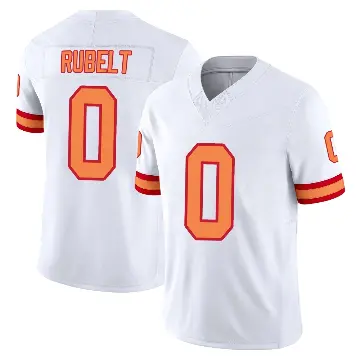 ＃0 Men's Paul Rubelt White Limited Tampa Bay Buccaneers '76 Vapor F.U.S.E. Jersey