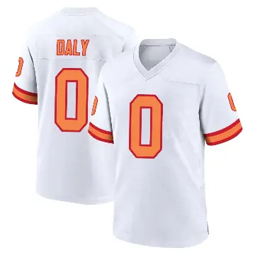 ＃0 Men's Scott Daly White Game Tampa Bay Buccaneers '76 Jersey