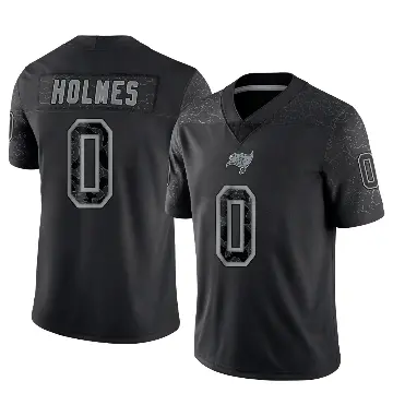 ＃0 Men's Yasir Holmes Black Limited Tampa Bay Buccaneers Reflective Jersey