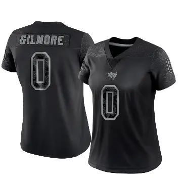 ＃0 Women's Jy Gilmore Black Limited Tampa Bay Buccaneers Reflective Jersey