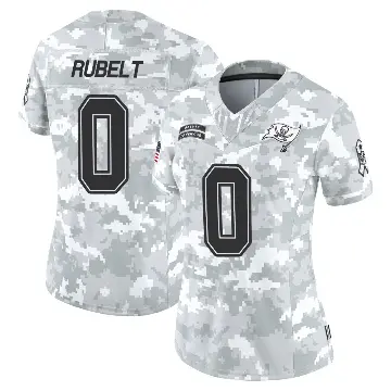 ＃0 Women's Paul Rubelt Arctic Camo Limited Tampa Bay Buccaneers 2024 Salute to Service Jersey