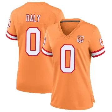 ＃0 Women's Scott Daly Cream Game Tampa Bay Buccaneers sicle 50th Season Jersey