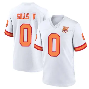 ＃0 Youth David Sills V White Game Tampa Bay Buccaneers '76 50th Season Jersey