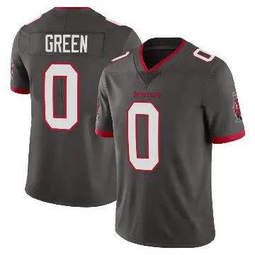 ＃0 Youth Josiah Green Limited Tampa Bay Buccaneers Pewter Alternate Vapor Jersey