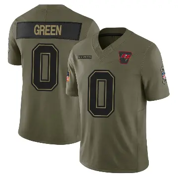 ＃0 Youth Josiah Green Olive Limited Tampa Bay Buccaneers 2025 Salute to Service Jersey