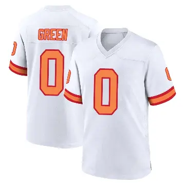 ＃0 Youth Josiah Green White Game Tampa Bay Buccaneers '76 Jersey