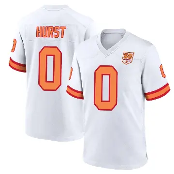 ＃0 Youth Ted Hurst White Game Tampa Bay Buccaneers '76 50th Season Jersey