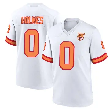 ＃0 Youth Yasir Holmes White Game Tampa Bay Buccaneers '76 50th Season Jersey