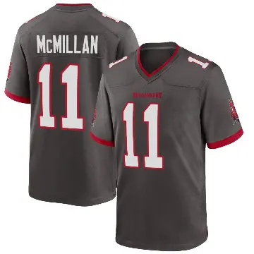 ＃11 Men's Jalen McMillan Game Tampa Bay Buccaneers Pewter Alternate Jersey