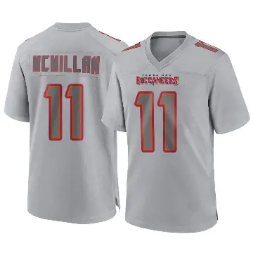 ＃11 Men's Jalen McMillan Gray Game Tampa Bay Buccaneers Atmosphere Fashion Jersey