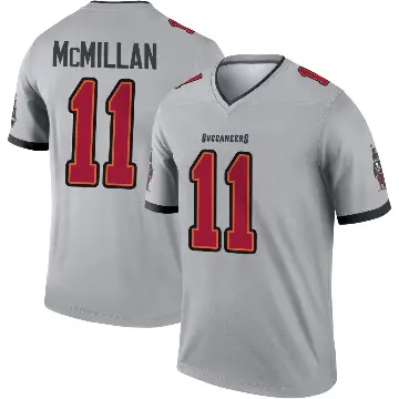 ＃11 Men's Jalen McMillan Gray Legend Tampa Bay Buccaneers Inverted Jersey
