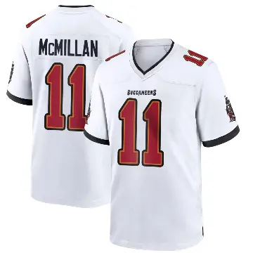 ＃11 Men's Jalen McMillan White Game Tampa Bay Buccaneers Jersey