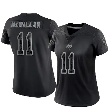 ＃11 Women's Jalen McMillan Black Limited Tampa Bay Buccaneers Reflective Jersey