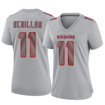 ＃11 Women's Jalen McMillan Gray Game Tampa Bay Buccaneers Atmosphere Fashion Jersey