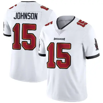 ＃15 Men's Tez Johnson White Limited Tampa Bay Buccaneers Vapor Untouchable Jersey