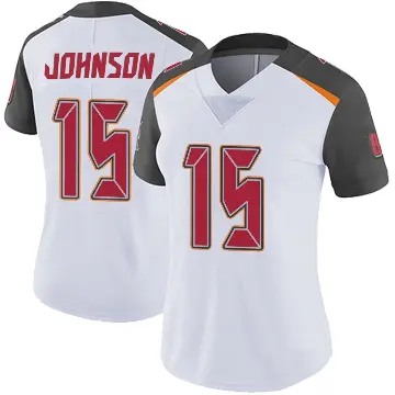 ＃15 Women's Tez Johnson White Limited Tampa Bay Buccaneers Vapor Untouchable Jersey