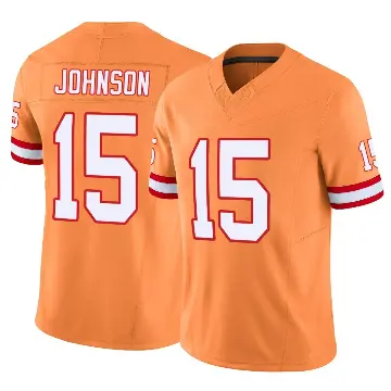 ＃15 Youth Tez Johnson Orange Limited Tampa Bay Buccaneers Vapor F.U.S.E. Jersey