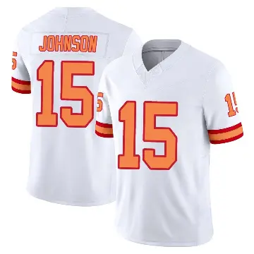 ＃15 Youth Tez Johnson White Limited Tampa Bay Buccaneers '76 Vapor F.U.S.E. Jersey