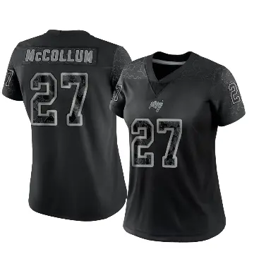 ＃27 Women's Zyon McCollum Black Limited Tampa Bay Buccaneers Reflective Jersey