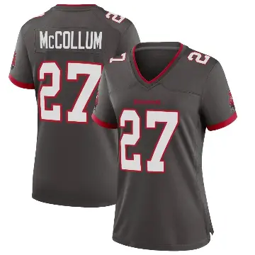＃27 Women's Zyon McCollum Game Tampa Bay Buccaneers Pewter Alternate Jersey