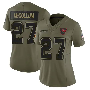 ＃27 Women's Zyon McCollum Olive Limited Tampa Bay Buccaneers 2025 Salute to Service Jersey