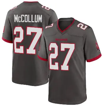 ＃27 Youth Zyon McCollum Game Tampa Bay Buccaneers Pewter Alternate Jersey