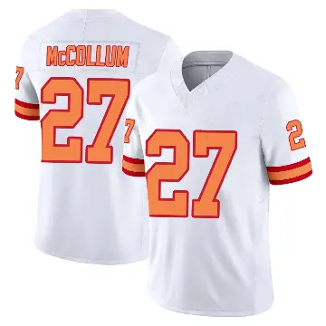 ＃27 Youth Zyon McCollum White Limited Tampa Bay Buccaneers '76 Vapor F.U.S.E. Jersey