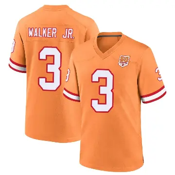＃3 Men's Anthony Walker Jr. Cream Game Tampa Bay Buccaneers sicle 50th Season Jersey