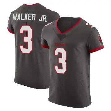 ＃3 Men's Anthony Walker Jr. Elite Tampa Bay Buccaneers Pewter Alternate Vapor Jersey