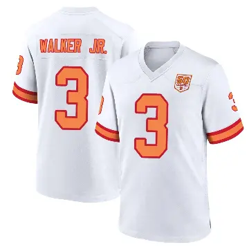 ＃3 Men's Anthony Walker Jr. White Game Tampa Bay Buccaneers '76 50th Season Jersey