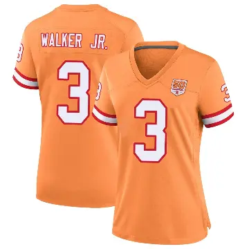 ＃3 Women's Anthony Walker Jr. Cream Game Tampa Bay Buccaneers sicle 50th Season Jersey
