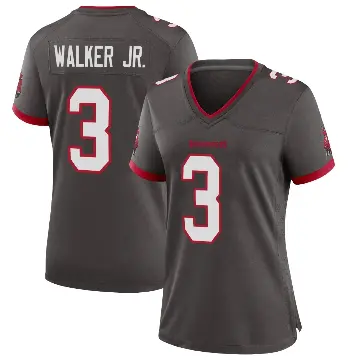 ＃3 Women's Anthony Walker Jr. Game Tampa Bay Buccaneers Pewter Alternate Jersey