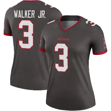 ＃3 Women's Anthony Walker Jr. Legend Tampa Bay Buccaneers Pewter Alternate Jersey