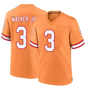 ＃3 Youth Anthony Walker Jr. Orange Game Tampa Bay Buccaneers Throwback Jersey