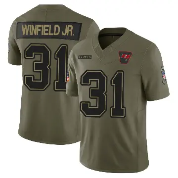 ＃31 Men's Antoine Winfield Jr. Olive Limited Tampa Bay Buccaneers 2025 Salute to Service Jersey