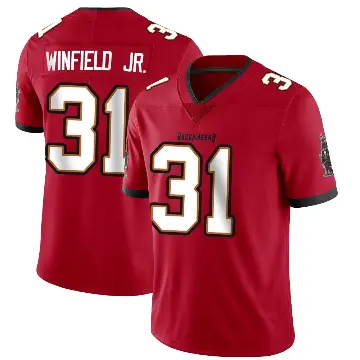 ＃31 Men's Antoine Winfield Jr. Red Limited Tampa Bay Buccaneers Team Color Vapor Untouchable Jersey