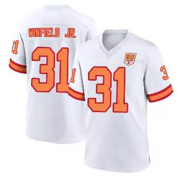 ＃31 Men's Antoine Winfield Jr. White Game Tampa Bay Buccaneers '76 50th Season Jersey