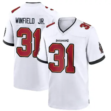 ＃31 Men's Antoine Winfield Jr. White Game Tampa Bay Buccaneers Jersey