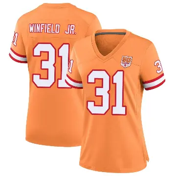 ＃31 Women's Antoine Winfield Jr. Cream Game Tampa Bay Buccaneers sicle 50th Season Jersey