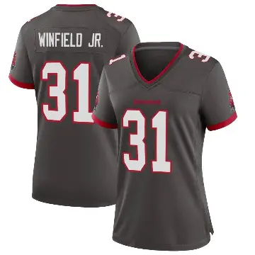 ＃31 Women's Antoine Winfield Jr. Game Tampa Bay Buccaneers Pewter Alternate Jersey