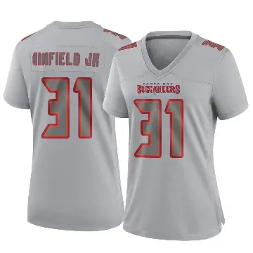 ＃31 Women's Antoine Winfield Jr. Gray Game Tampa Bay Buccaneers Atmosphere Fashion Jersey