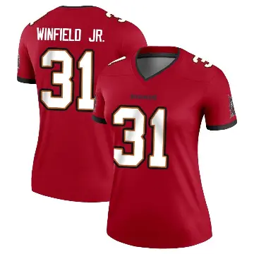 ＃31 Women's Antoine Winfield Jr. Red Legend Tampa Bay Buccaneers Jersey