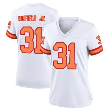 ＃31 Women's Antoine Winfield Jr. White Game Tampa Bay Buccaneers '76 Jersey
