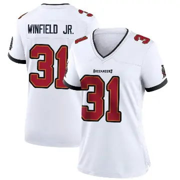 ＃31 Women's Antoine Winfield Jr. White Game Tampa Bay Buccaneers Jersey