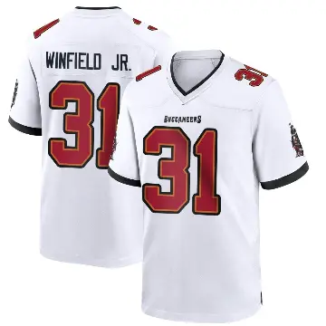 ＃31 Youth Antoine Winfield Jr. White Game Tampa Bay Buccaneers Jersey