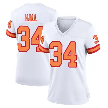 ＃34 Women's Bryce Hall White Game Tampa Bay Buccaneers '76 Jersey